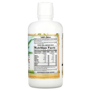 Thành phần vi chất của Dynamic Health Organic Aloe Vera Orange Mango 32 fl oz (946 ml) 790223100778