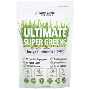 Thực phẩm chức năng Earth Circle Organics Ultimate Super Greens 10 oz (283 g) 813313014363