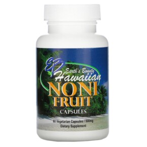 Thực phẩm chức năng Earth's Bounty ( Matrix Health ) Noni Fruit Hawaiian 500 mg 60 Vegetarian Capsules 707990201003