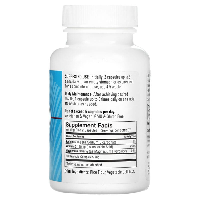 Earth's Bounty ( Matrix Health ) Oxy-Cleanse Oxygen Colon Conditioner 75 Vegetarian Capsules 2 Thành phần vi chất của Earth's Bounty ( Matrix Health ) Oxy-Cleanse Oxygen Colon Conditioner 75 Vegetarian Capsules 707990101006