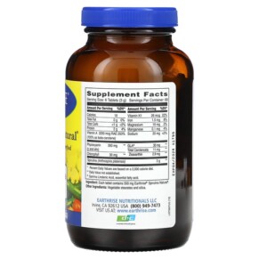 Thành phần vi chất của Earthrise Spirulina Natural 500 mg 360 Tablets 032602125003