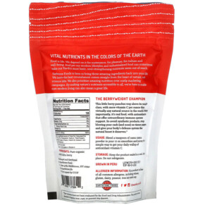 Thành phần vi chất của Earthtone Foods Organic Camu Camu 8 oz (226 g) 760488373842