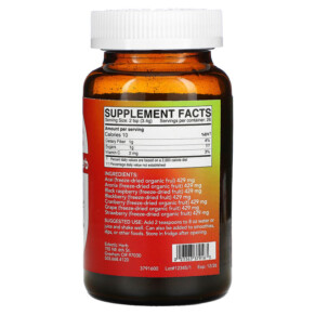 Thành phần vi chất của Eclectic Institute Freeze Dried Fresh Nutrigenomic Super Berry 3.2 oz (90 g) 023363379163