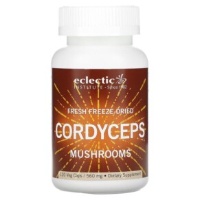 Thực phẩm chức năng Eclectic Institute Fresh Freeze-Dried Cordyceps Mushrooms 560 mg 120 Veg Caps 023363301003