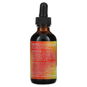 Thành phần vi chất của Eclectic Institute Kid's Herbal Glycerite Elderberry 2 fl oz (60 ml) 023363612000