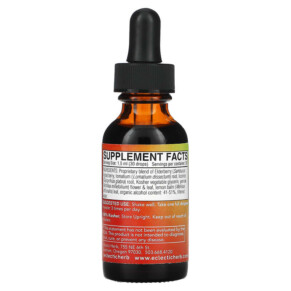 Thành phần vi chất của Eclectic Institute Lung & Immune Support 1 fl oz (30 ml) 023363161478