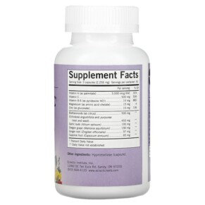 Thành phần vi chất của Eclectic Institute Vita Biotic 750 mg 150 Capsules 023363520022