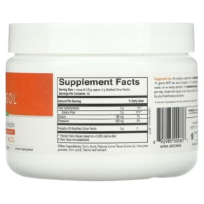 Thành phần vi chất của Econugenics Modified Citrus Pectin Lime Infusion 6.48 oz (184 g) 892985000607