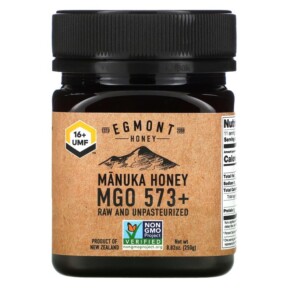 Thực phẩm chức năng Egmont Honey Manuka Honey Raw And Unpasteurized 573+ MGO 8.82 oz (250 g) 9421034911284