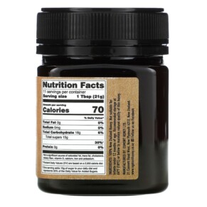 Thành phần vi chất của Egmont Honey Manuka Honey Raw And Unpasteurized MGO 150+ 8.82 oz (250 g) 9421034911260