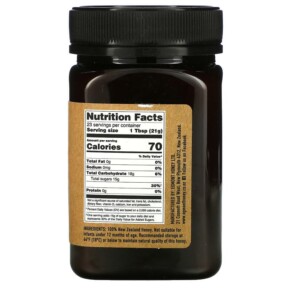 Thành phần vi chất của Egmont Honey Multifloral Manuka Honey Raw And Unpasteurized MGO 50+ 17.6 oz (500 g) 9421034910539