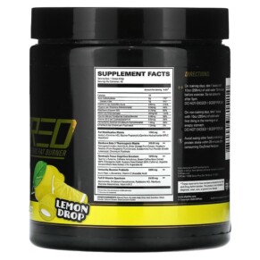 Thành phần vi chất của EHP Labs OxyShred Hardcore Thermogenic Fat Burner Lemon Sherbet 9.3 oz (264 g) 850006815210