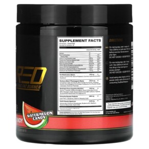 Thành phần vi chất của EHP Labs Oxyshred Hardcore Thermogenic Fat Burner Watermelon Candy 9.2 oz (260 g) 850006815180