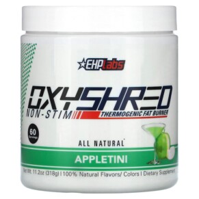 Thực phẩm chức năng EHP Labs OxyShred Non-Stim Thermogenic Fat Burner Appletini 11.2 oz (318 g) 850006815470