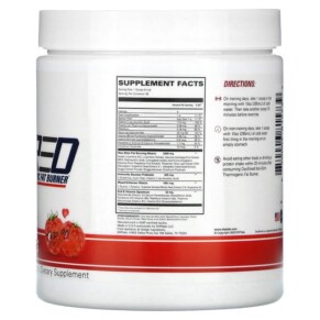 Thành phần vi chất của EHP Labs Oxyshred Non-Stim Thermogenic Fat Burner Raspberry Kisses 11.4 oz (324 g) 850006815739