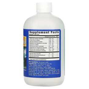 Thành phần vi chất của Eidon Mineral Supplements Multiple Mineral 18 oz (533 ml) 640923000109