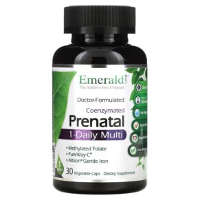 Thực phẩm chức năng Emerald Laboratories CoEnzymated Prenatal 1-Daily Multi 30 Vegetable Caps 743650003440