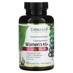 Thực phẩm chức năng Emerald Laboratories CoEnzymated Women's 45+ 1-Daily Multi 30 Vegetable Caps 743650003389