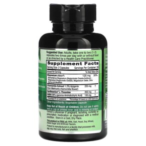 Thành phần vi chất của Emerald Laboratories Doctor-Formulated Cerebral Calm 60 Vegetable Caps 743650003686