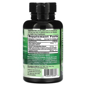 Thành phần vi chất của Emerald Laboratories Elevated Mood with Affron Saffron Extract 60 Vegetable Caps 743650003693