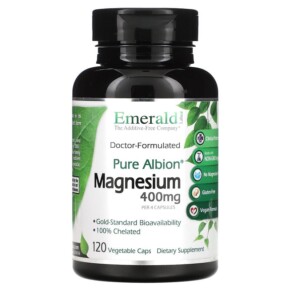 Thực phẩm chức năng Emerald Laboratories Pure Albion Magnesium 100 mg 120 Vegetable Caps 743650003525