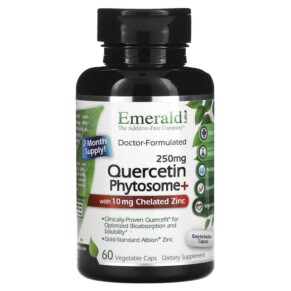 Thực phẩm chức năng Emerald Laboratories Quercetin Phytosome+ 250 mg 60 Vegetable Caps 743650003662