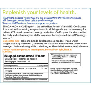 Thành phần vi chất của ENADA 10x 10 mg 30 Lozenges 185355210202