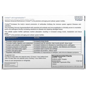 Thành phần vi chất của ENADA Fortizel Cellular System Fortifier 30 Capsules 185355001756