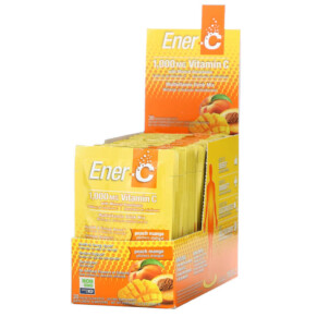 Thực phẩm chức năng Ener-C Vitamin C Multivitamin Drink Mix Peach Mango 1.000 mg 30 Packets 0.3 oz (9.64 g) Each 873024001076