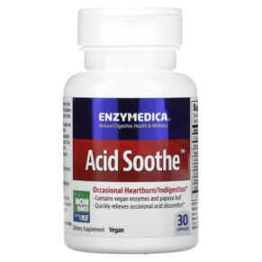 Thực phẩm chức năng Enzymedica Acid Soothe 30 Capsules 670480981214