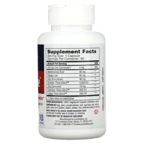 Thành phần vi chất của Enzymedica Acid Soothe 90 Capsules 670480981207