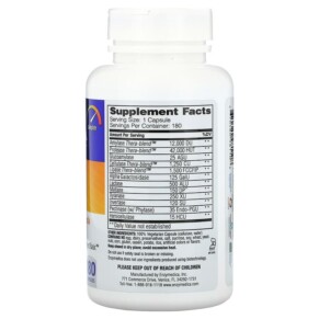 Thành phần vi chất của Enzymedica Digest Complete Enzyme Formula 180 Capsules 670480981108