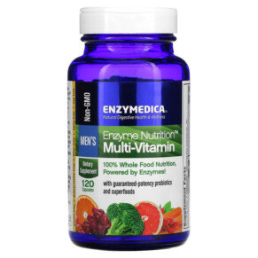 Thực phẩm chức năng Enzymedica Enzyme Nutrition Multi-Vitamin Men's 120 Capsules 670480140062