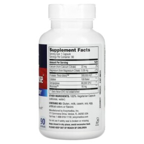 Thành phần vi chất của Enzymedica Extra Strength Enzyme Defense 90 Capsules 670480290804