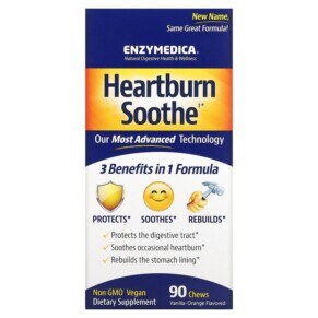 Thực phẩm chức năng Enzymedica Heartburn Soothe Vanilla-Orange 90 Chews 670480100318