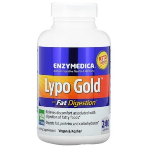 Thực phẩm chức năng Enzymedica Lypo Gold For Fat Digestion 240 Capsules 670480981320