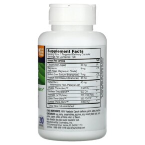 Thành phần vi chất của Enzymedica pH-Basic 120  Capsules 670480231104