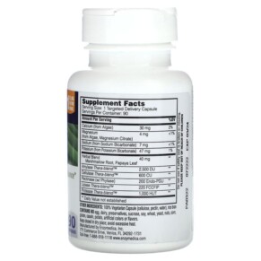 Thành phần vi chất của Enzymedica pH-Basic 90 Capsules 670480291009