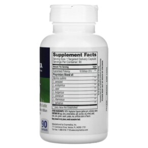 Enzymedica Pro-Bio Guaranteed Potency Probiotic 90 Capsules 3 Thành phần vi chất của Enzymedica Pro-Bio Guaranteed Potency Probiotic 90 Capsules 670480251126