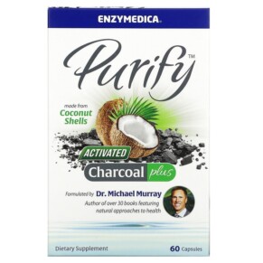 Thực phẩm chức năng Enzymedica Purify Activated Charcoal Plus 60 Capsules 670480100653