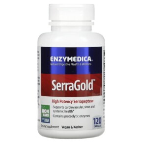 Thực phẩm chức năng Enzymedica SerraGold High Potency Serrapeptase 120 Capsules 670480263013