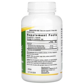 Thành phần vi chất của EPI Moducare 180 Vegetarian Capsules 772570656108