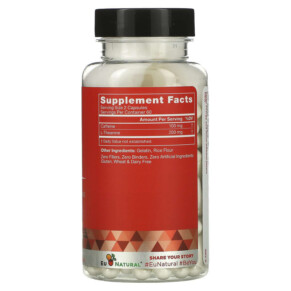 Thành phần vi chất của Eu Natural ELITE FOCUS Caffeine & L-Theanine 120 Capsules 855244008165