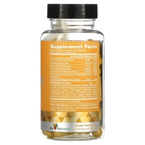 Thành phần vi chất của Eu Natural My Brain! Feverfew & Butterbur 60 Vegetarian Capsules 855244008103