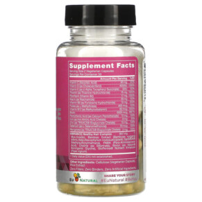 Thành phần vi chất của Eu Natural Vibrance Biotin & MSM 60 Vegetarian Capsules 855244008073