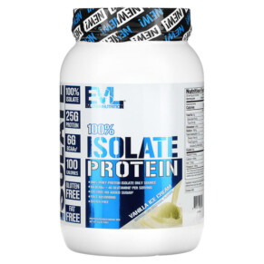 Thực phẩm chức năng EVLution Nutrition 100% Isolate Protein Vanilla Ice Cream 1.6 lb (726 g) 818901023895