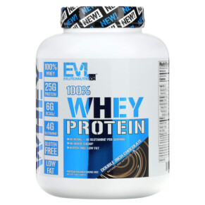 Thực phẩm chức năng EVLution Nutrition 100% Whey Protein Double Rich Chocolate 5lb (2.268 kg) 818901024311