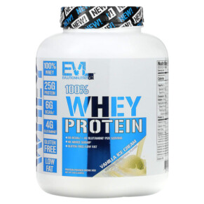 Thực phẩm chức năng EVLution Nutrition 100% Whey Protein Vanilla Ice Cream 5 lb (2.268 kg) 818901024328