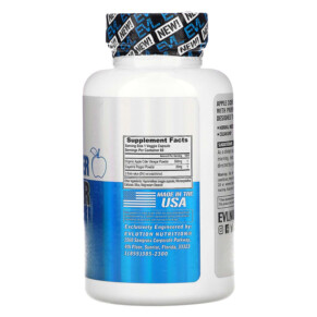 Thành phần vi chất của EVLution Nutrition Apple Cider Vinegar 60 Veggie Capsules 818901021082