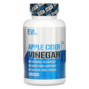 Thực phẩm chức năng EVLution Nutrition Apple Cider Vinegar 60 Veggie Capsules 818901021082